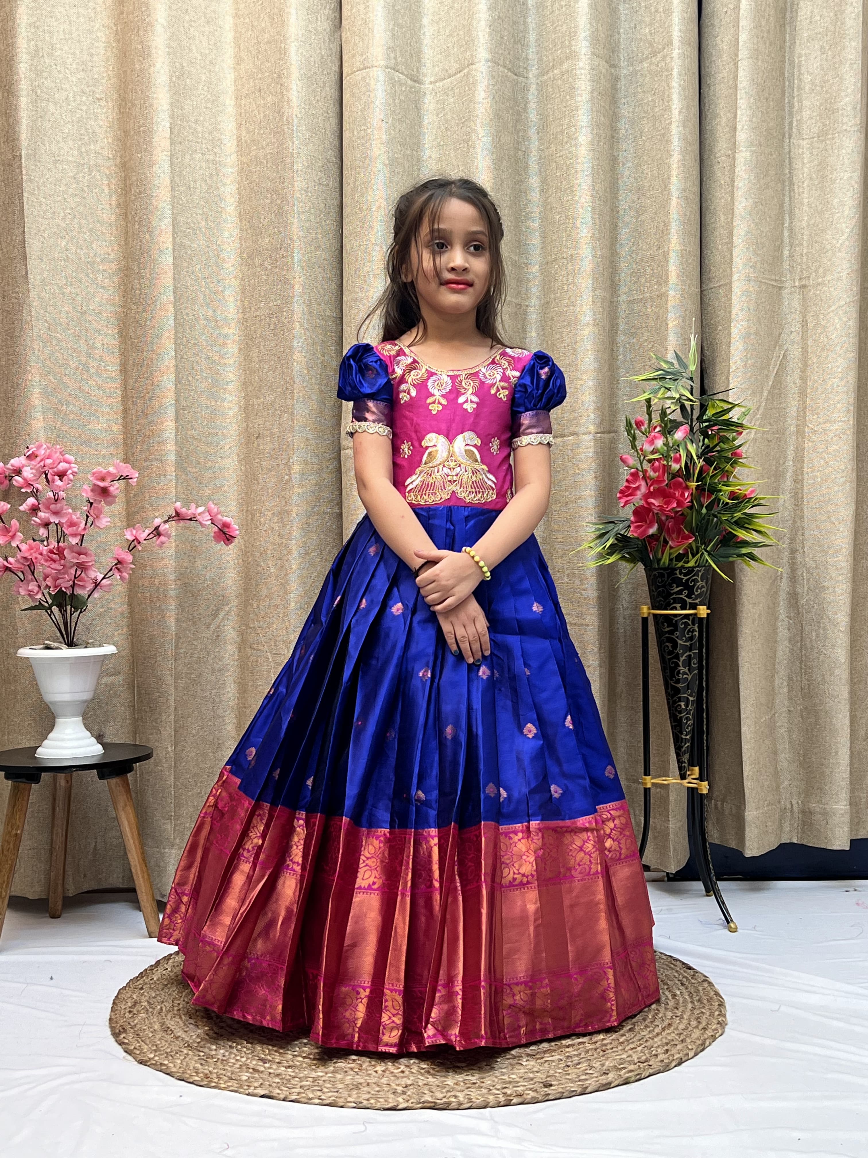 kids silk frock