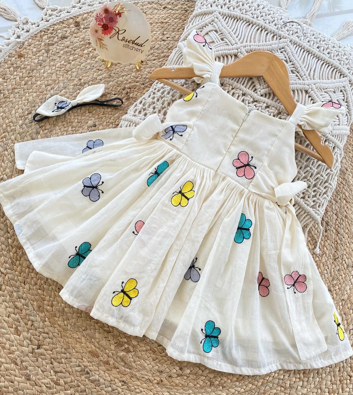 Premuim Cotton Butterfly Summer Kids Frock