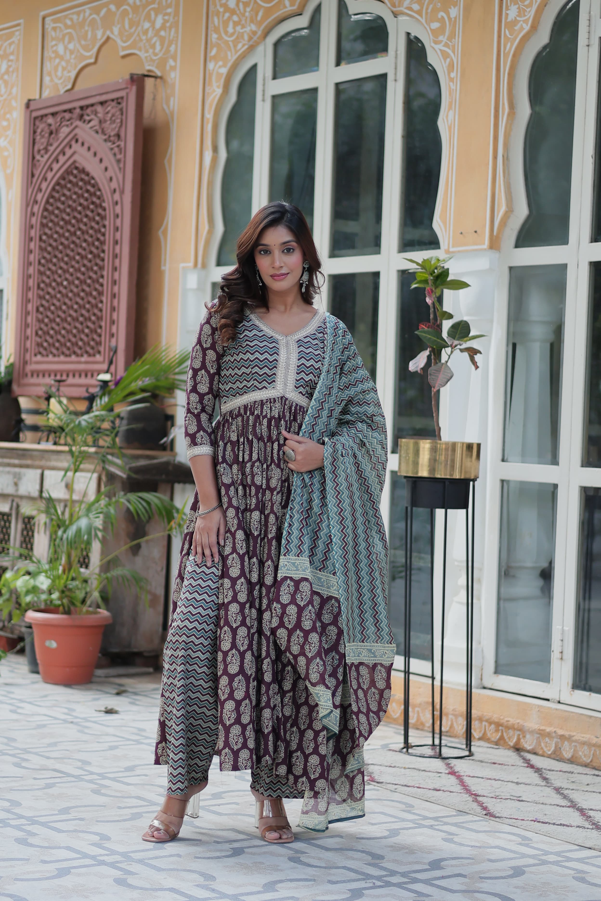 Delicate Pure Cotton Printed Kurta-Set