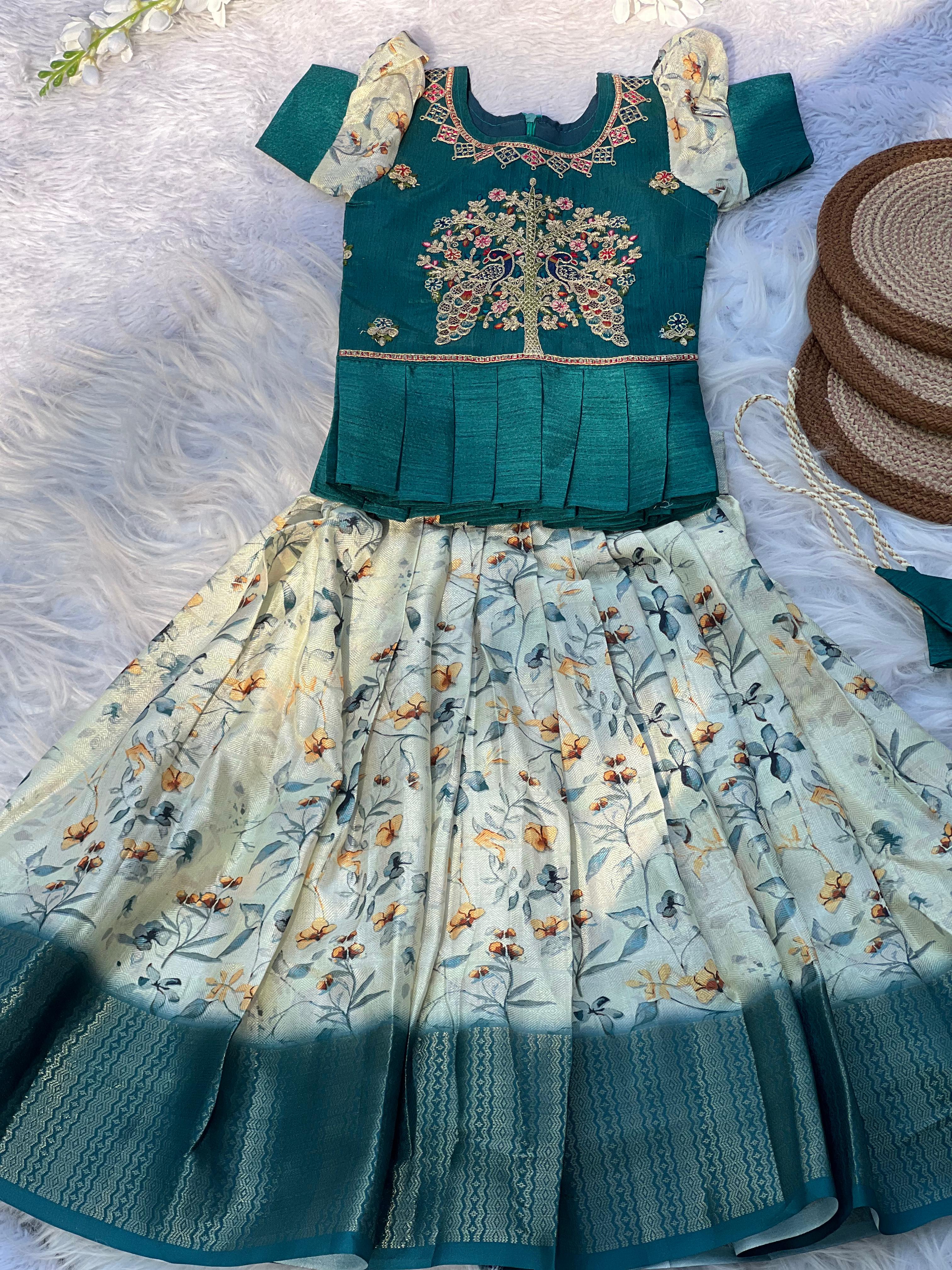 Pongal Desirable Pure Cotton Silk Lehengha Choli