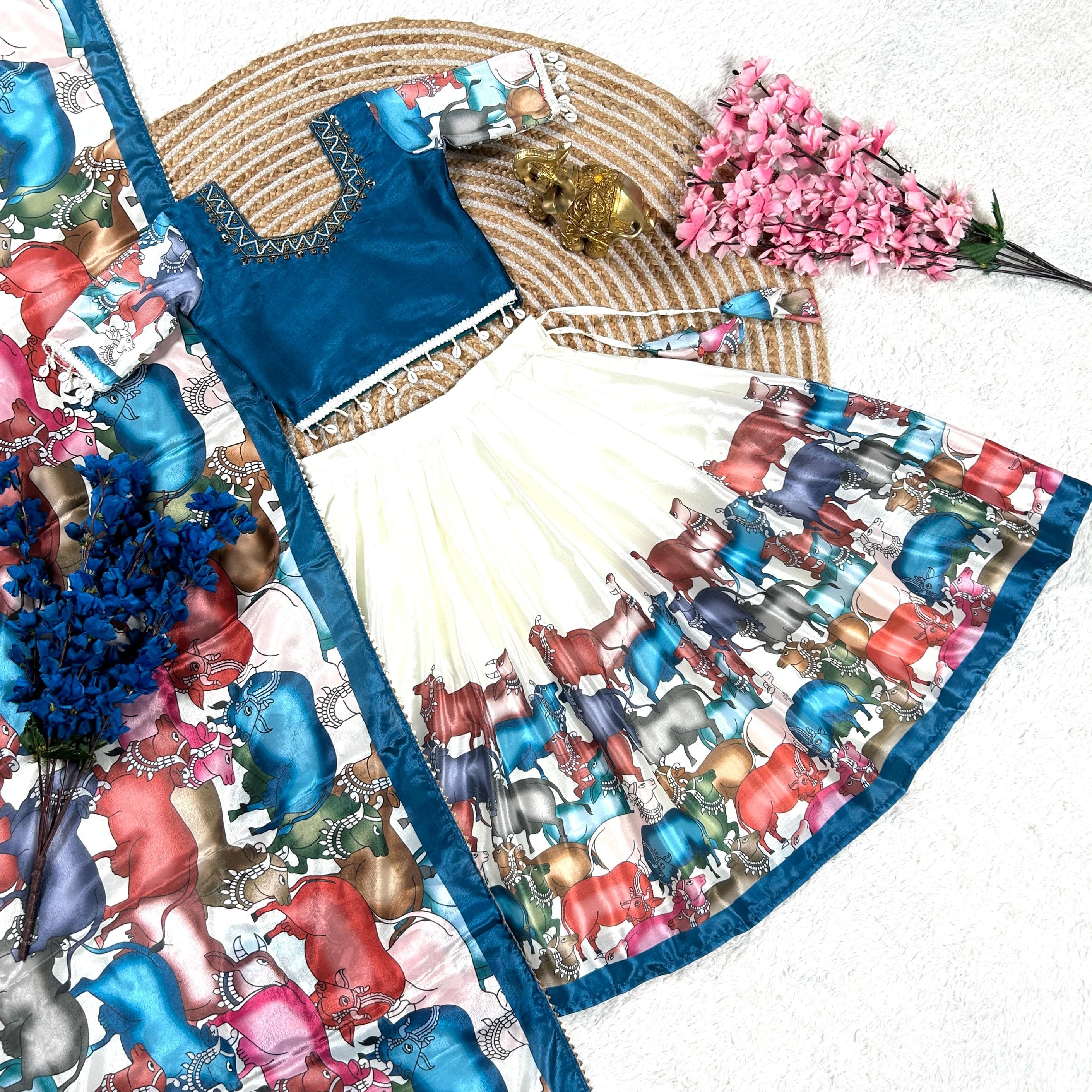 Innovative Dola Silk Lehengha Choli For Kid's