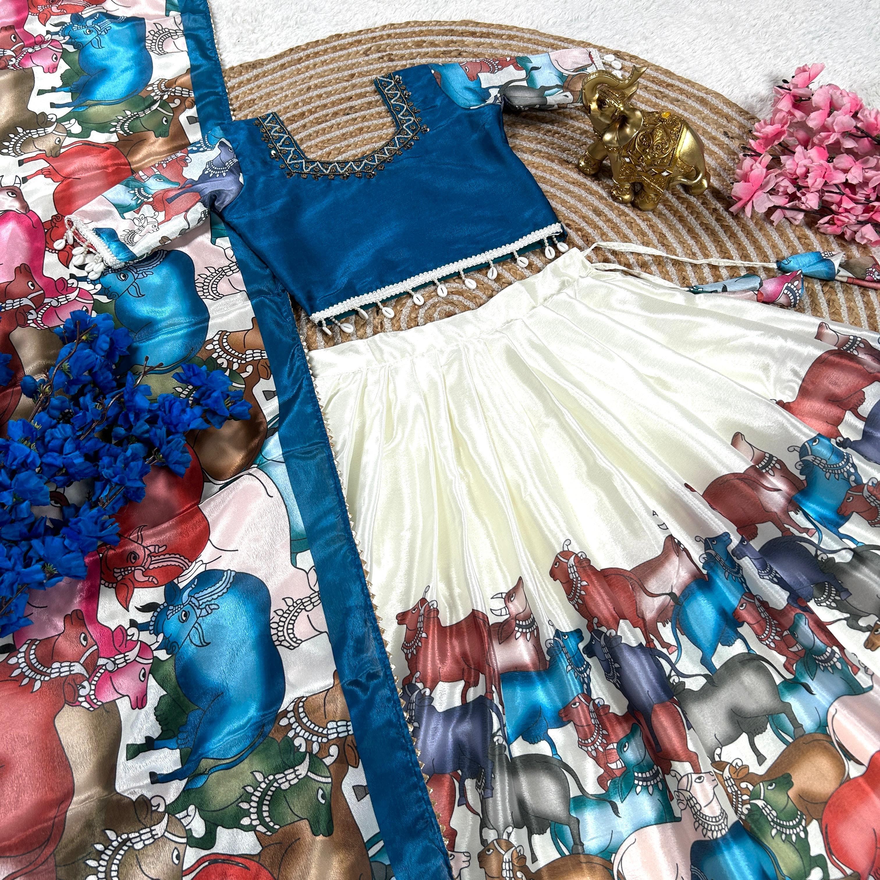 Innovative Dola Silk Lehengha Choli For Kid's