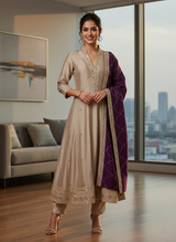 Elegant Embroidered Kurta Set with Dupatta