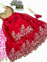 VIMERA's Premium Zimmy-Silk Beautiful Embroidery Lehengha and top