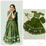 Vivacious Pure Chinon Febric Lehengha Choli For Kids