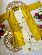 Comfy Premium Cotton Embroidered Kid's Co-ord Set with Koti