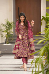 Graceful Soft Cotton Kurta Set