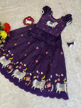 Stunning Soft Crush With Pichwai Colourful Embroidery Work Lehengha Choli