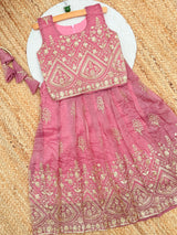 Nitya Gold Crush Embroidery Work With Lahenga Choli