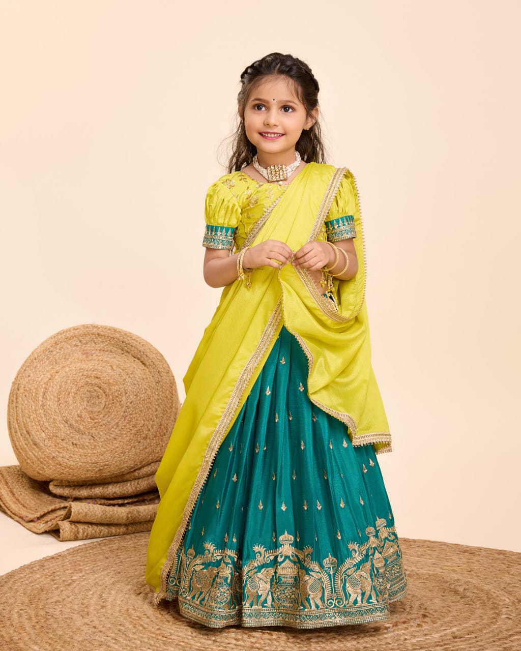 Radiant Soft Chinnon with Elephant Embroidery Work Lehengha Choli With Dupatta