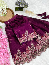 VIMERA's Premium Zimmy-Silk Beautiful Embroidery Lehengha and top