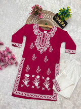 Chikankari Work Kids Kurta pant
