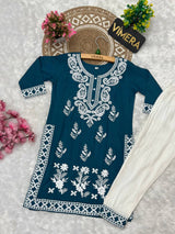 Chikankari Work Kids Kurta pant