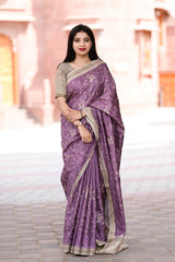 Statement Tusser cotton Embroidery work Saree With Blouse
