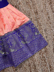 New Onam Special Tradtional Kerala Silk Kids Pattu Pavadai Gown