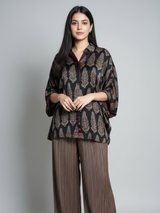Taana Ajrakh Print Kaftan shirt cord-set