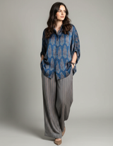 Taana Ajrakh Print Kaftan shirt cord-set